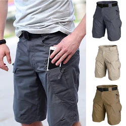 Men's Shorts Loose Large Size Multi-Pocket Overalls Summer Cotton Comfortable Pants Outdoor Casual Sports Work Hiking Beach Pant