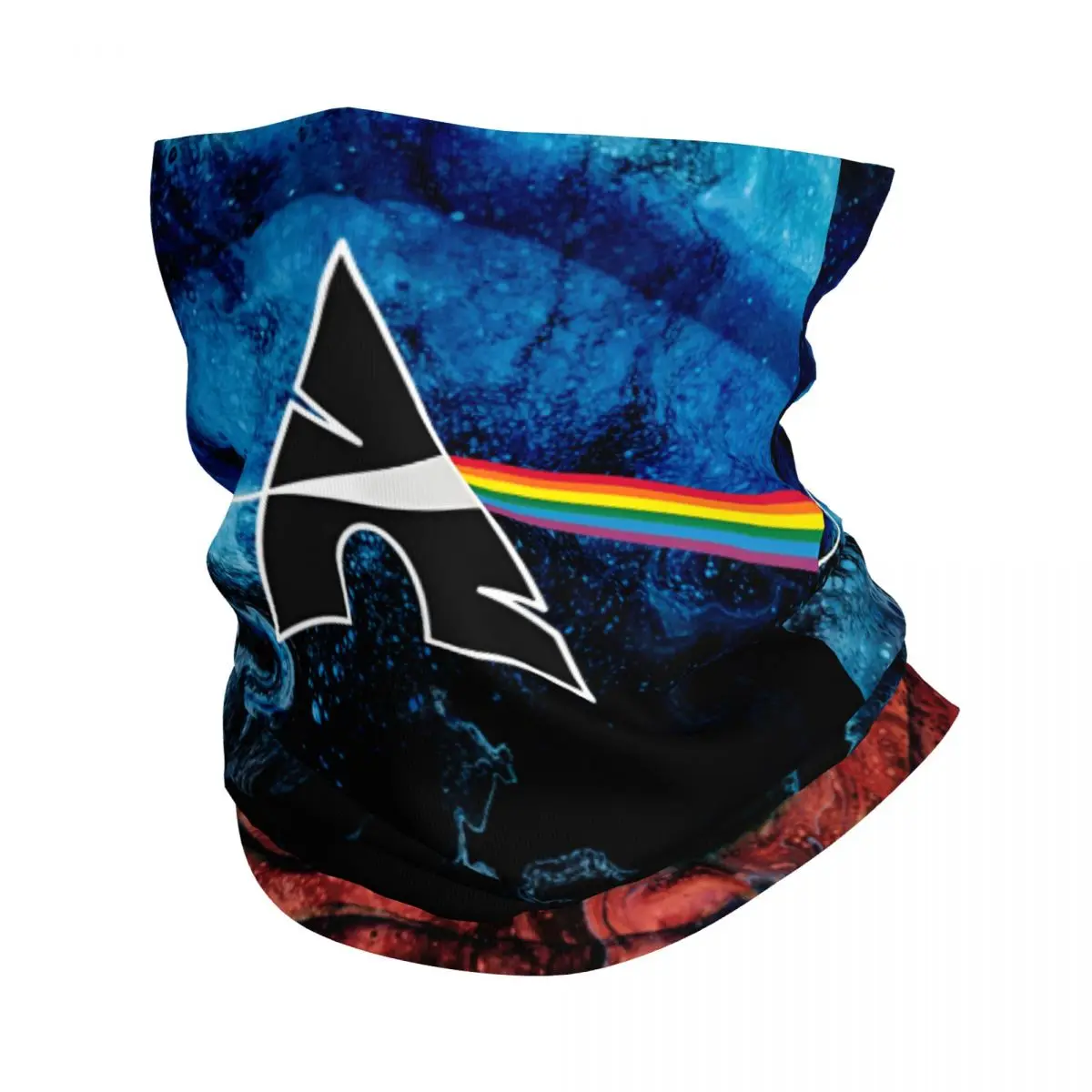 Arch Linux Prism Linux Bandana Neck Cover Motocross Wrap Scarf Multi-use Cycling Riding Unisex Adult Washable