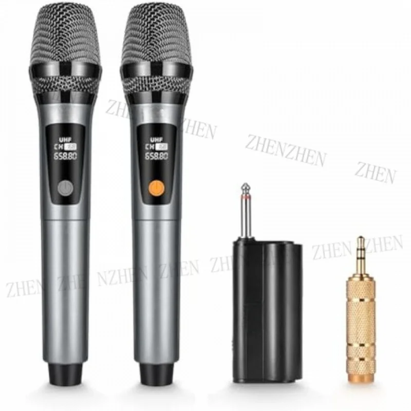 

Y Wireless Microphone Rechargeable Two Cordless Microphones