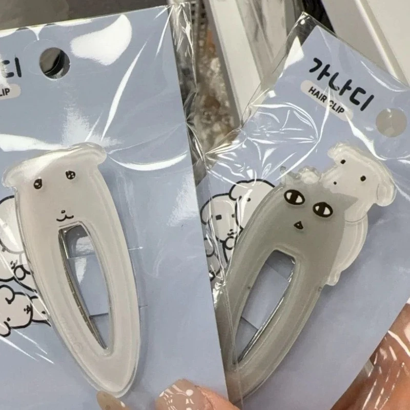 

Милые корейские заколки для волос Ganadi в виде щенков, заколки-принцессы для челки, милые и стильные заколки в виде собак, оригинальные украшения для волос, подарки для студенток и девочек