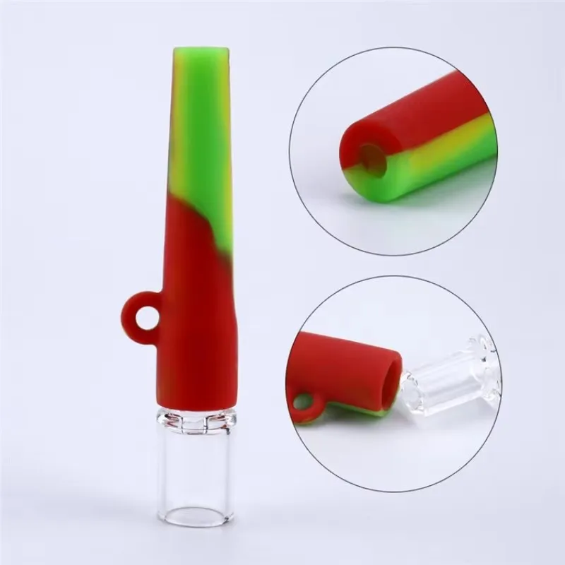 Silicone Holder Tube Colorful Style Smoking Accessories