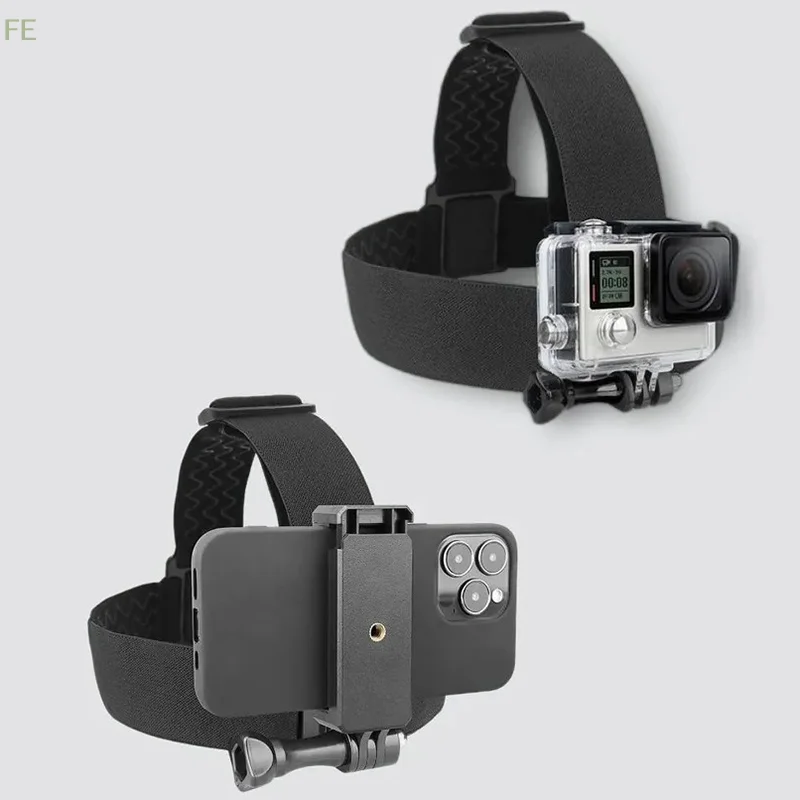 

[F] Head-Mounted Phone Holder First-Person Video Live Headband Body Mount For Phone Smartphones Action Camera
