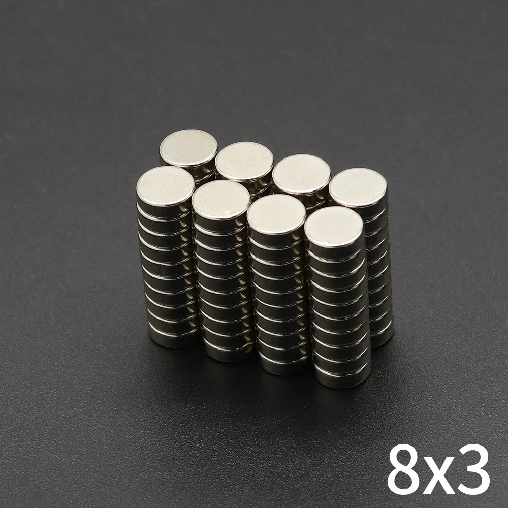

8x3mm iman Refrigerator Magnets for DIY Office Whiteboard Fridge