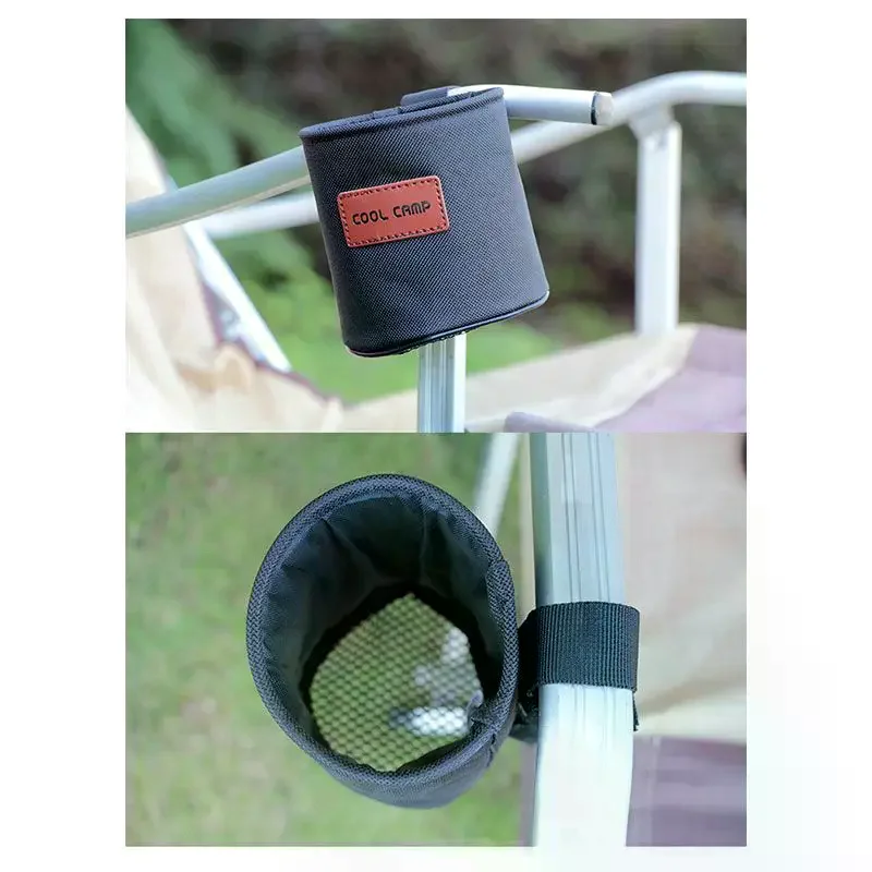 كرسي تخييم خارجي حامل أكواب يدعم كرسي الصيد صينية المشروبات لصيد الأسماك على الشاطئ والتخييم والنزهة حامل محمول