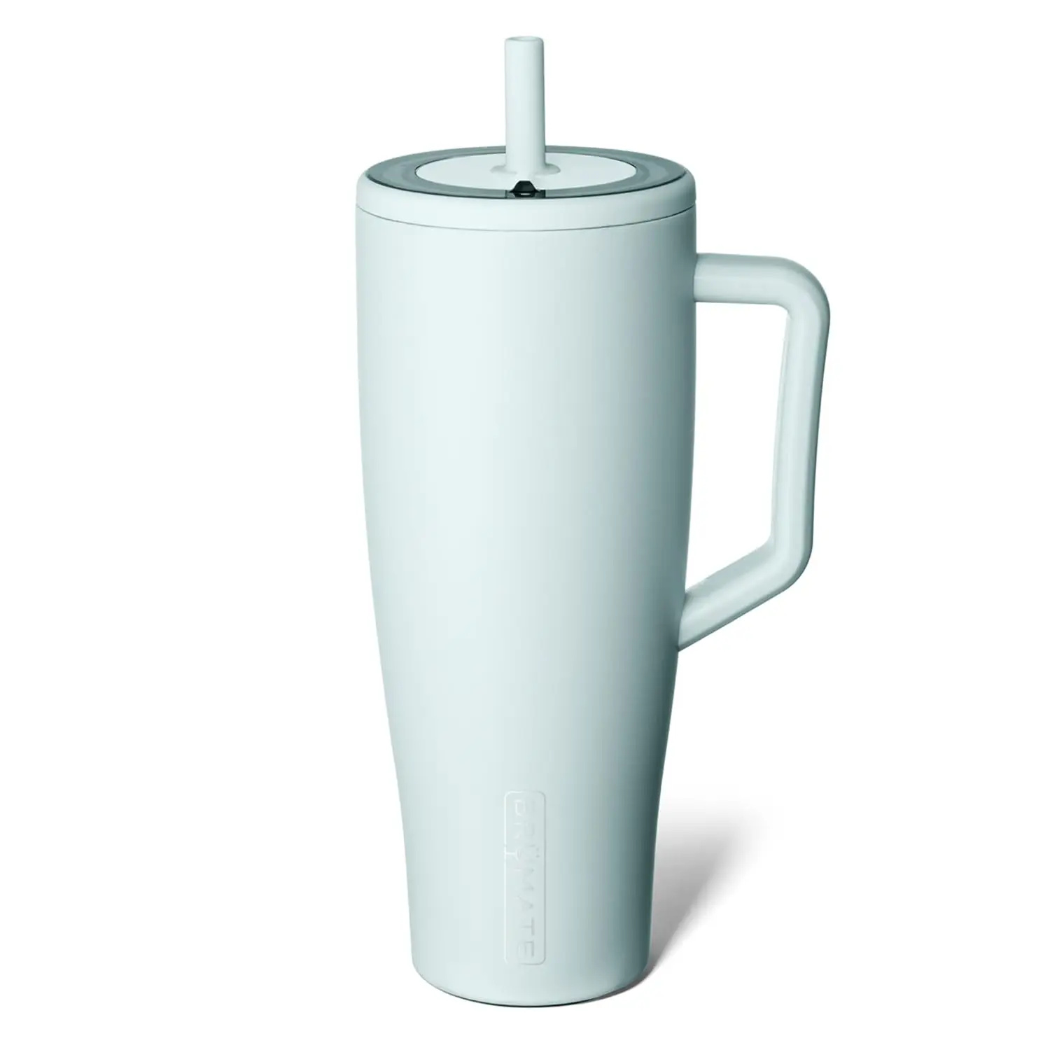 

Изолированный стакан на 40 унций с ручкой и соломинкой, герметичная бутылка для воды из нержавеющей стали, подстаканник, дружелюбный в синей агате