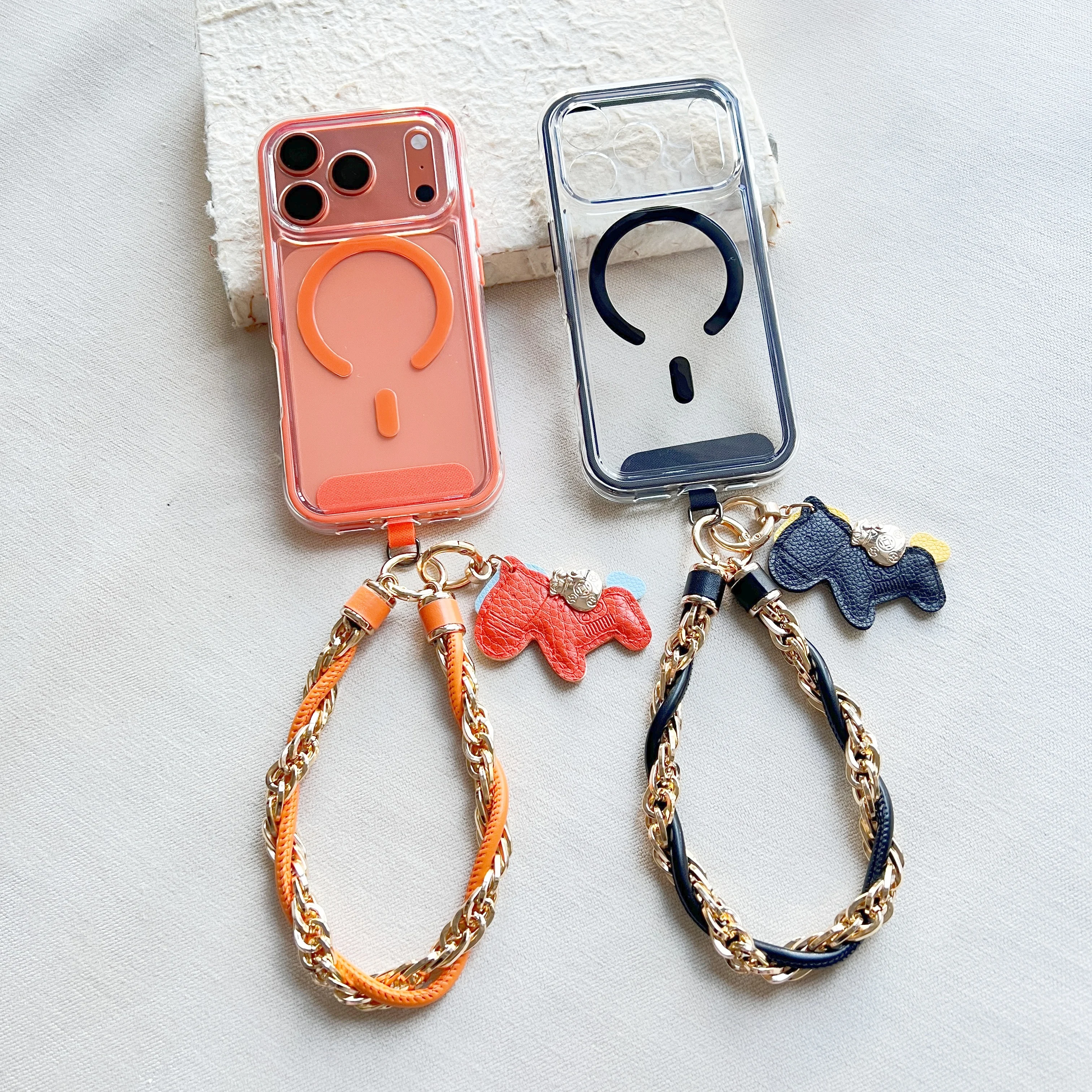 Funda de teléfono con colgante de moda, adecuada para iPhone 17 Pro Max colgante 16, 14, 15 Plus correa de mano 12, 11, 13 cubierta protectora profesional