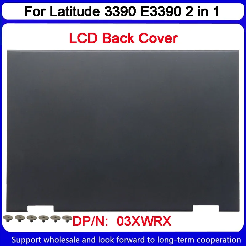 Tampa traseira do LCD para Dell, Latitude 3390, E3390, 2 em 1, 03, XWRX 3, XWRX, novo