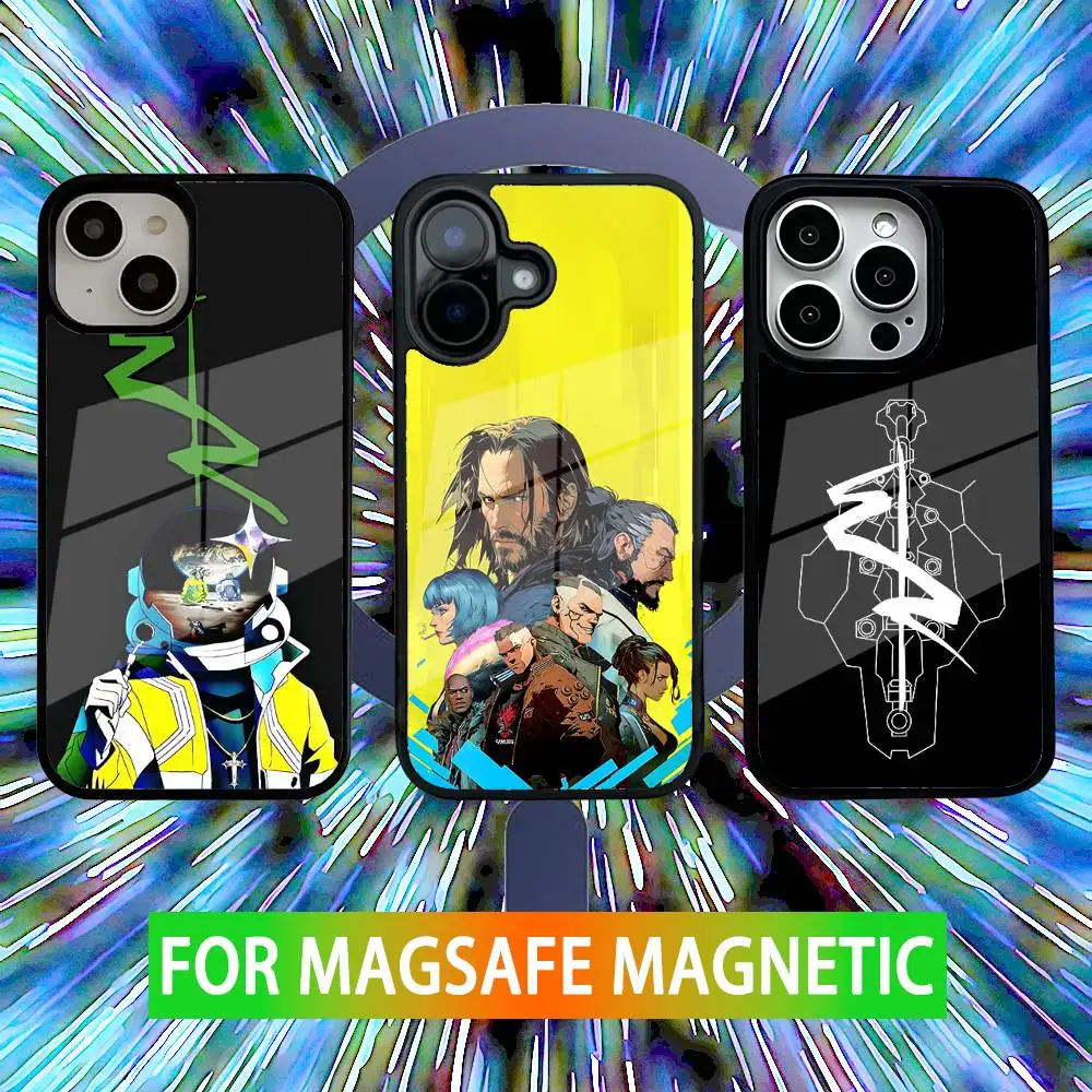 

C-Cyberpunk Cool E-Edgerunners Phone Case For iPhone 16,15,14,13,12,11,Pro,Max,Plus,Mini,SE Magsafe Magnetic Wireless Charging