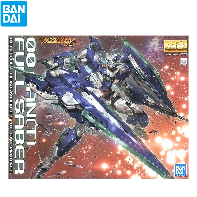 Bandai MG Kidou Senshi Gundam 00V Anime GNT-0000/FS 00Q Full Saber Action Figures Assembled Model Kit Original Box