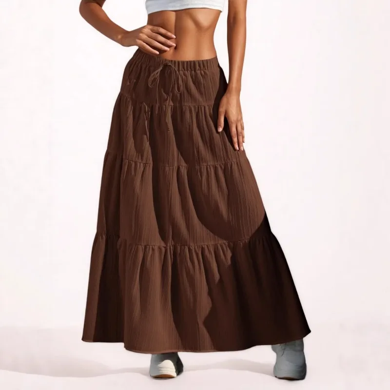 Women's Skirt Summer New Skirt Strap-up Skirt Loose Dress