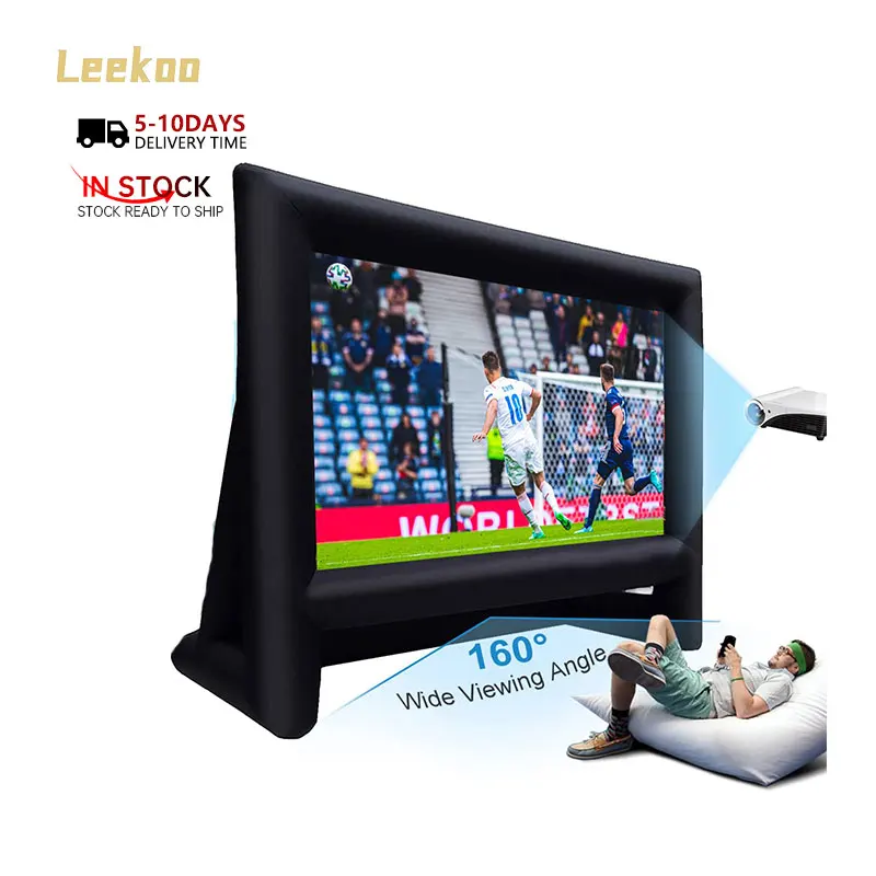 Custom Size Outdoor Party Home Backyard Inflatable Screen Theater Cinema Giant Inflatable Projector Movie Screen With Blower