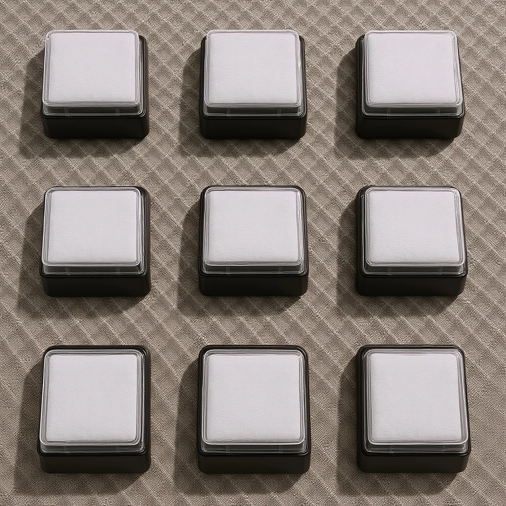 20Pcs Blank Ink Stamp Pads Multi-Function DIY Ink Pads for Stamping Scrapbook Fingerprint Classroom Crafts DIY Craft Inkpad