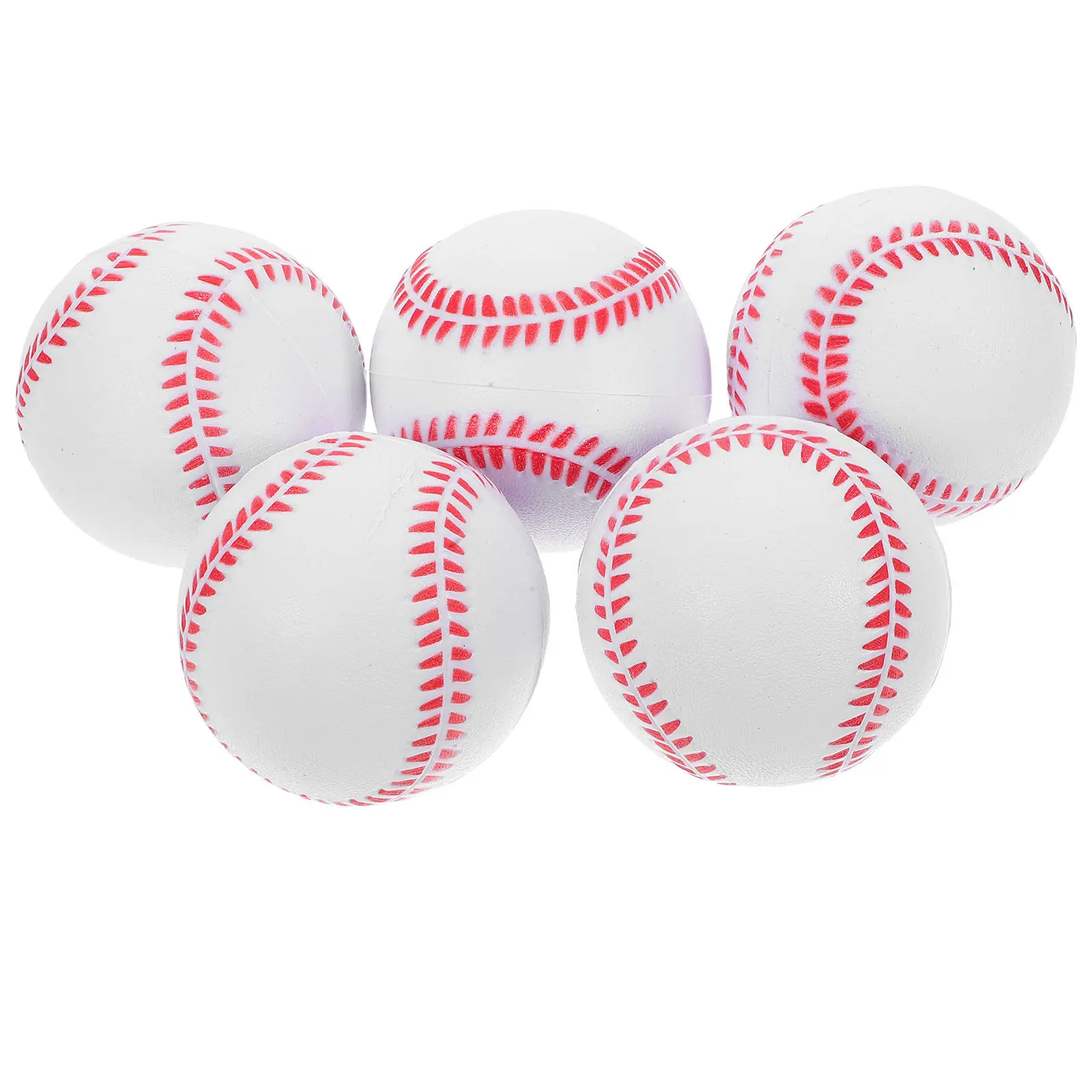 5Pcs Sports Baseball Rubber Bounce Ball Safe Training for Outdoor Play Exercise 63Cm Sports Baseball Rubber Ball