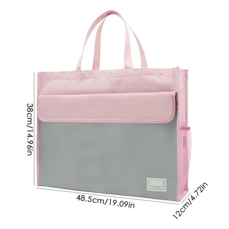 File Business Briefcase Pouch A3 Document Storage Bag Large Capacity Portable Document Storage Handbag For Documents Maps News