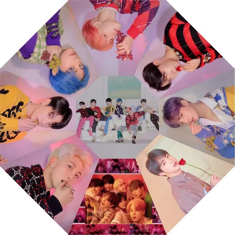 Koreaanse Groop Paraplu B TS Zonnige Paraplu Knappe Jongens Paraplu Beroemde Ster Paraplu B T S Patroon Regen/glans Paraplu