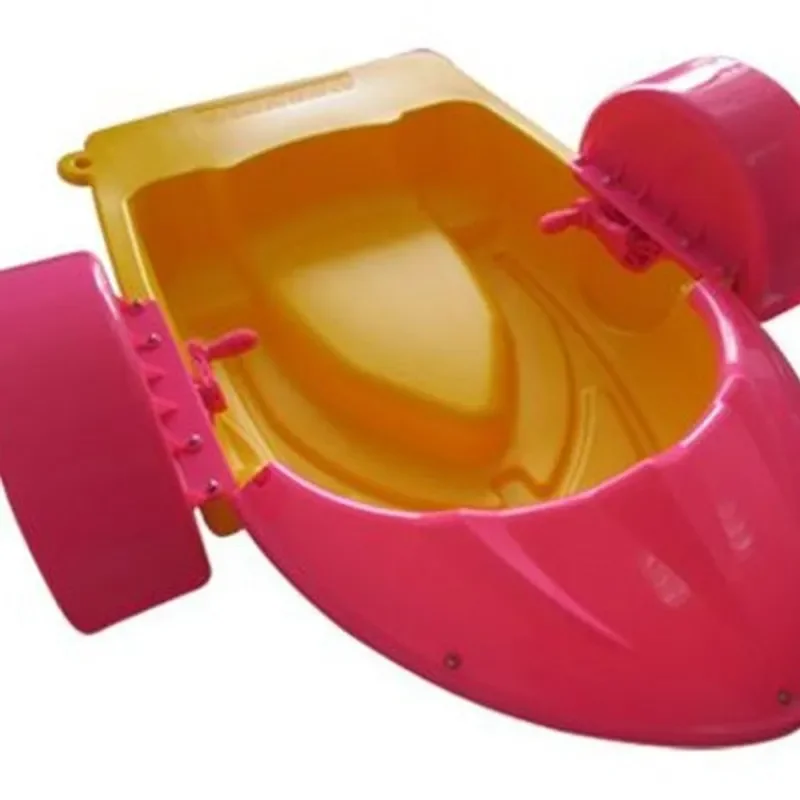 Kids Hand Crank Water Boat Toy Inflatable Bumper Ship for Outdoor Pool Square Amusement Park Parent Child Interactive Play 3