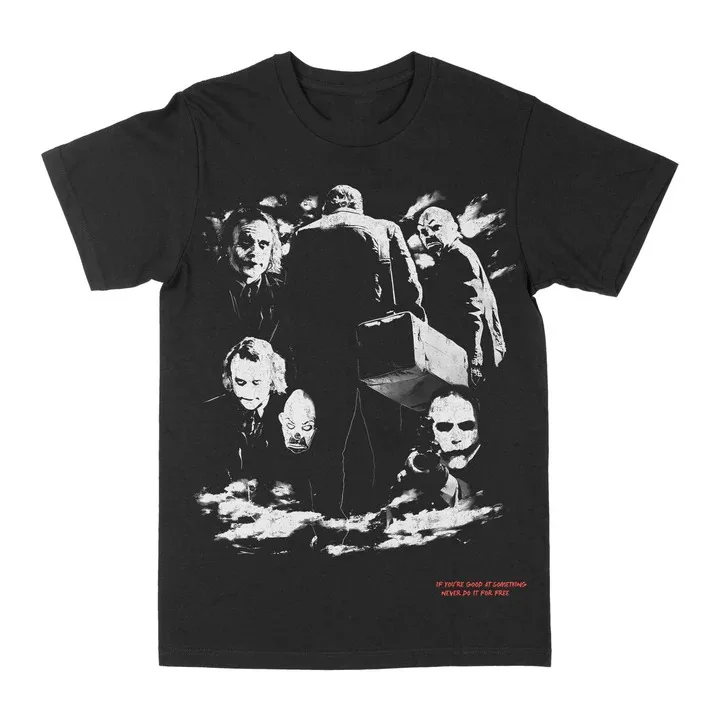 

Dark Knight Joker Street Fashion Graphic Printing Summer Luxury Brand Cotton Men's and Women's T-Shirts Short Sleeves
