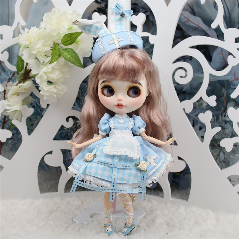 ICY DBS Blyth doll 1/6 bjd 30cm joint body special color hair customized hand makeup face Including clothing and shoes