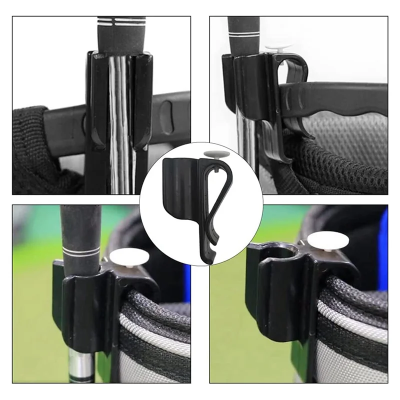GM-40Pcs نادي الغولف تخزين كليب البلاستيك مضرب الغولف كليب المنظم الكرة حماية نوادي إكسسوارات الغولف للاعبي الغولف الأسود