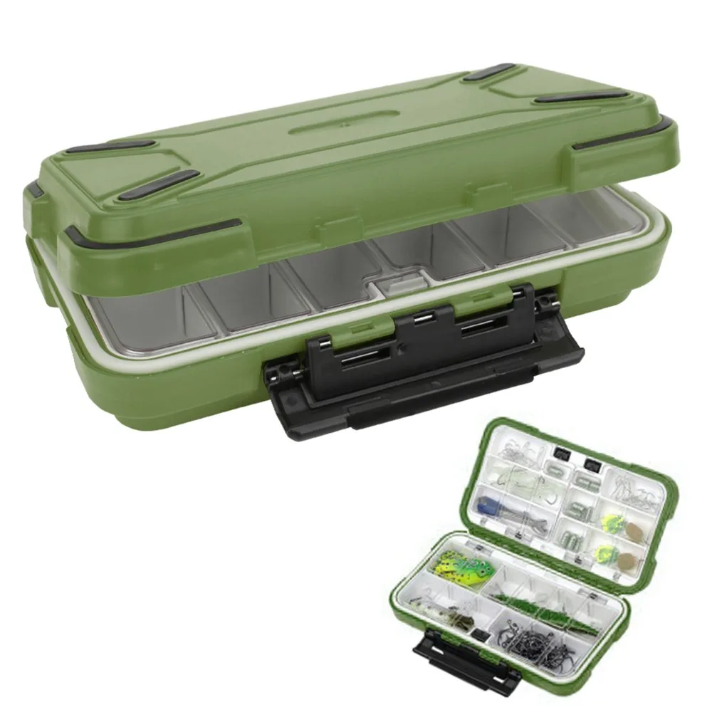 Picture 6: Durable Waterproof Fishing Lure Box ABS 30 Compartments Lure Organizer Double Sided Bait Storage Case Lure Storage