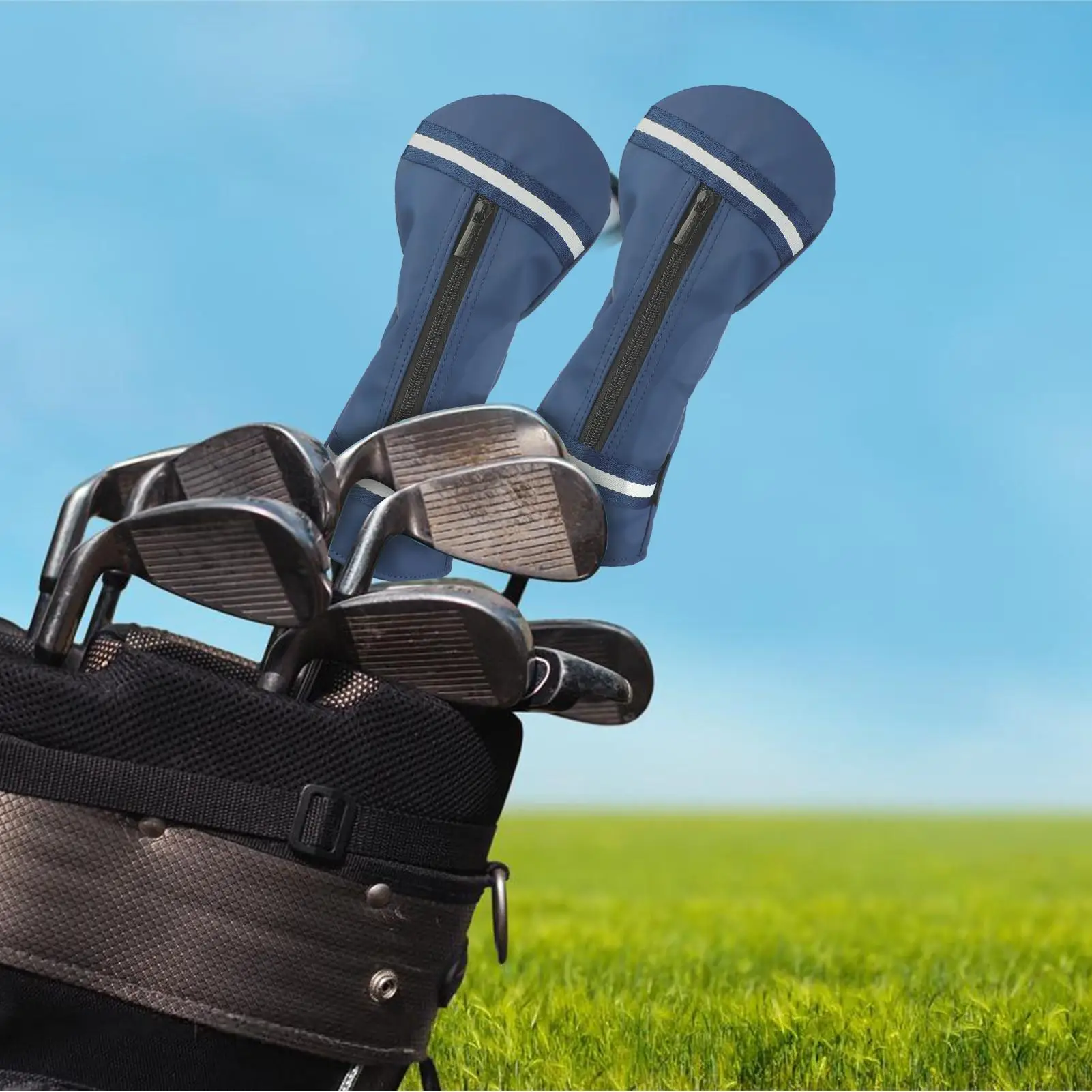 أغطية نادي الجولف إغلاق مرن مقاوم للتمزق كم أغطية جولف مقاومة للتمزق لسائقي الغابة للرجال والنساء الأب