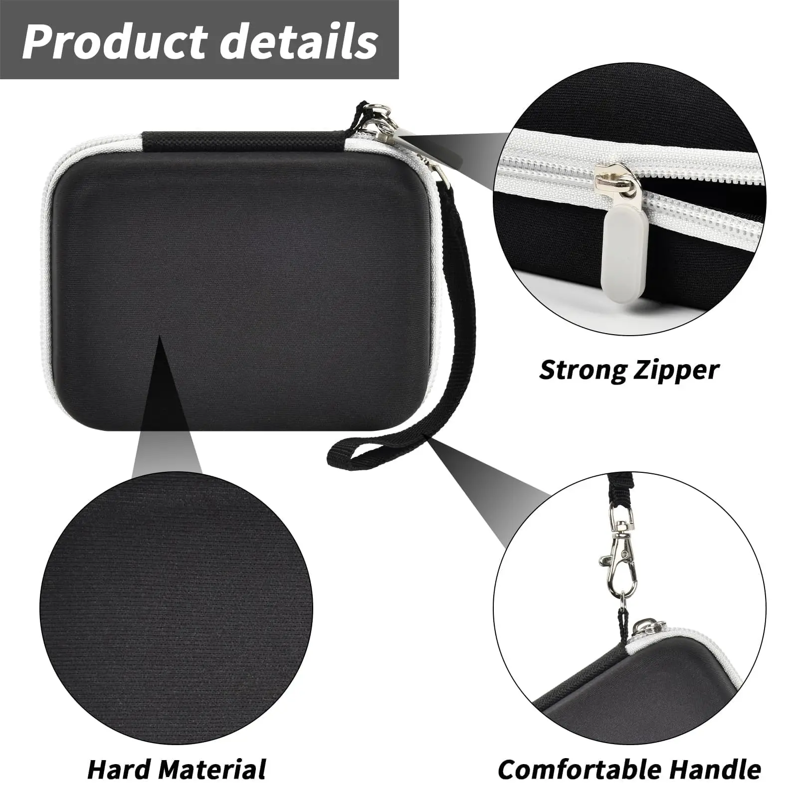 حافظة كاميرا رقمية لـ CAMKORY/for Kodak Pixpro/for VAHOIALD/for Sony DSCW800 830/ لكانون PowerShot 180 190. تخزين الكاميرات #3