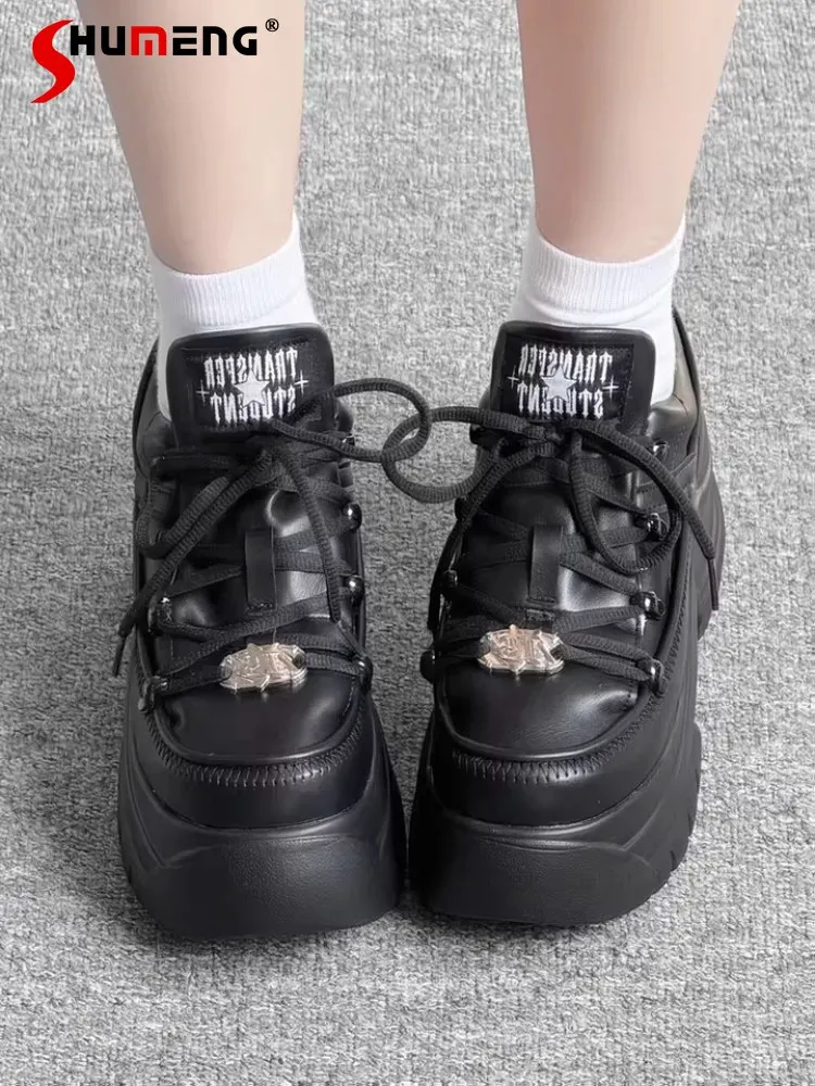 

Original Japanese Mines Style Subculture Thick-Soled Shoes Sweet Cool Punk Girl Casual Sport Shoes Women Vulcanize Shoes Autumn