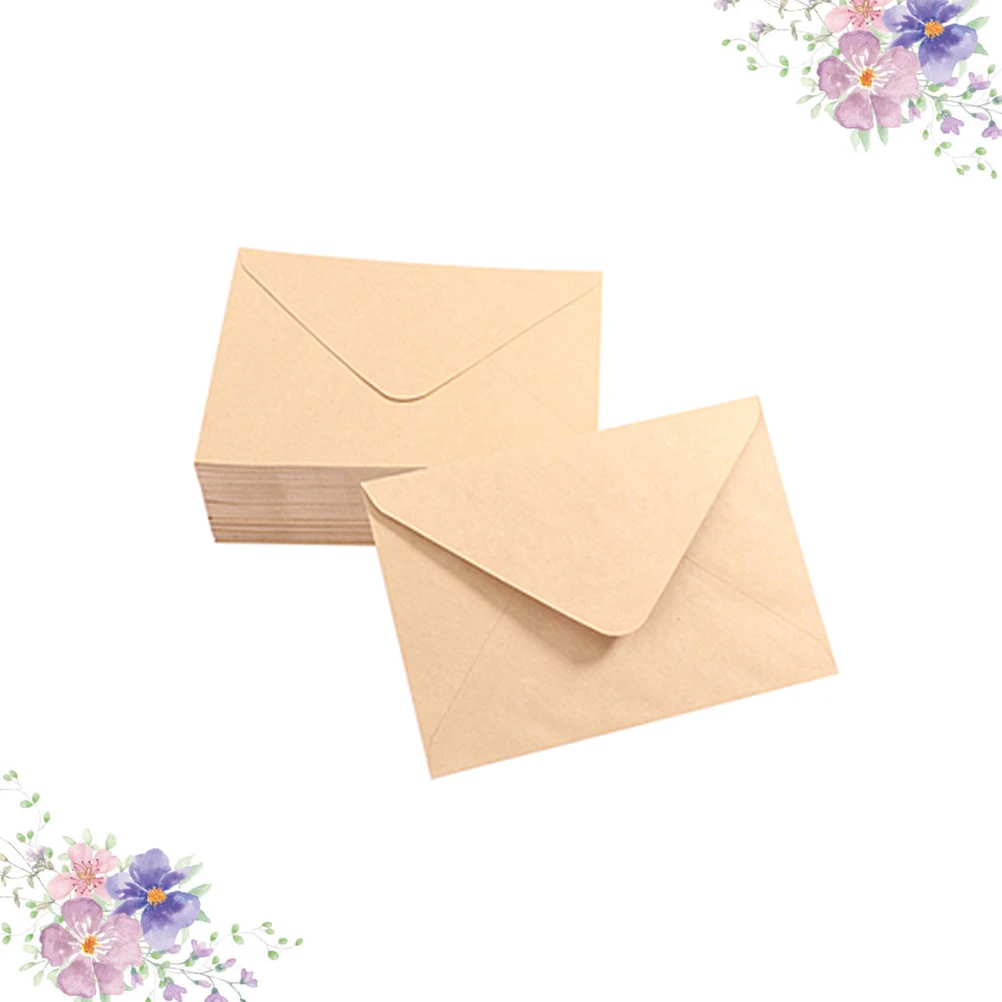 

150 Pcs Double Tapered Paper Greeting Card Envelopes Elegant Blank Mini Letters Invitations Wedding Anniversary Party Envelope