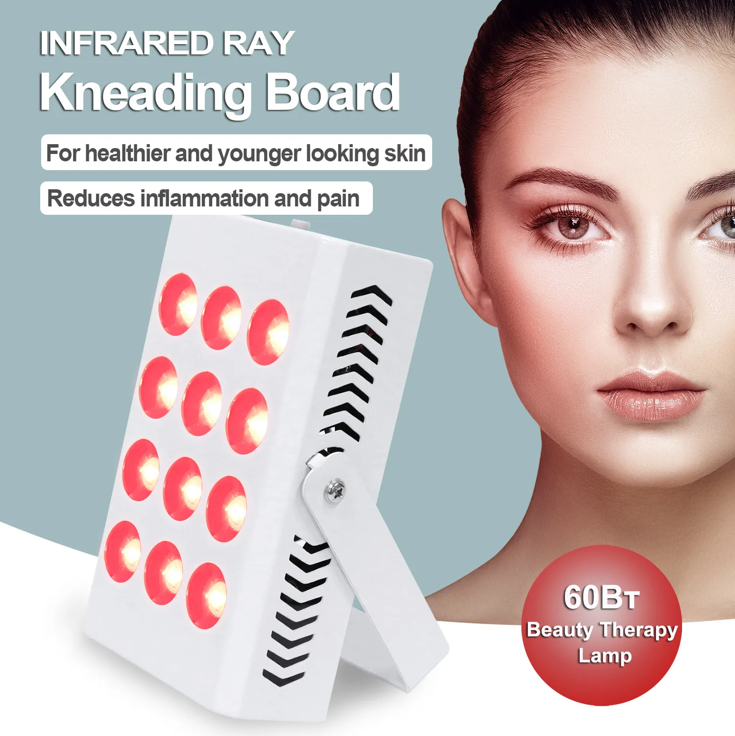 

For physical infrared 12 led medium infrared lamp device red light therapy panel Infrared Physiotherapy Lamp LED Beauty Therapy