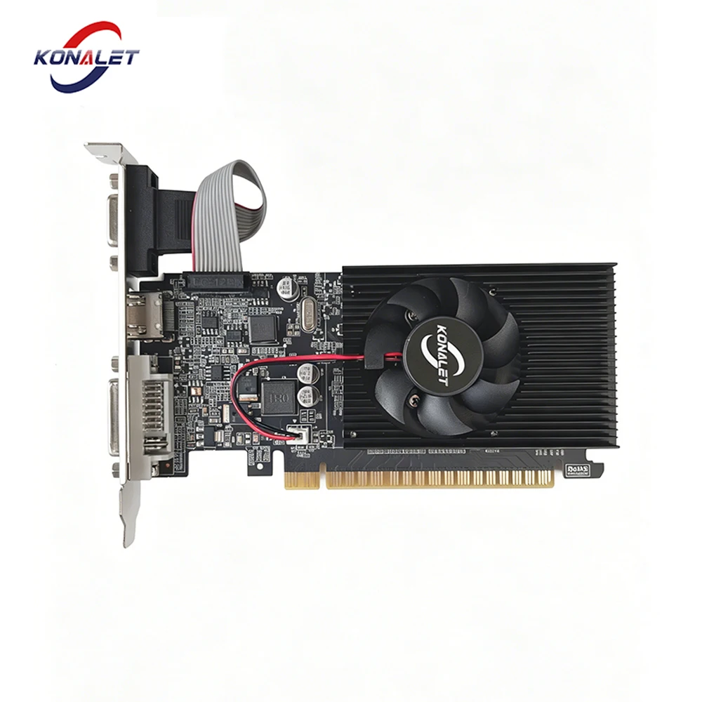 

GT610 2GB DDR3 GPU 64bit PCI Express x16 Video Card HDMI DVI VGA Low Profile Graphics Card for Office PC
