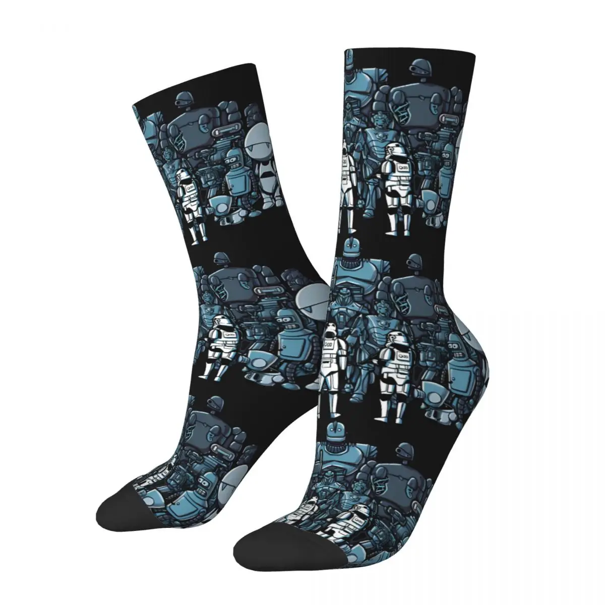 Happy Funny These Aren't The Droids You Are Looking For Men's Socks Vintage Harajuku The Iron Giant Cartoon Hip Hop Novelty