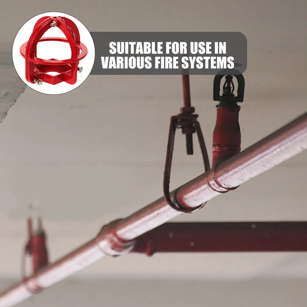 4Pcs Fire Sprinkler Cover Plate Solid Metal Sprinkler Head Protector for Residential Office Warehouse Fire Protection