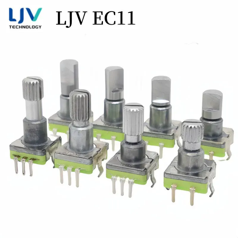 

10 Pcs EC11 Rotary Encoder Dode Switch Audio Digital Potentiometer with Switch - 15MM