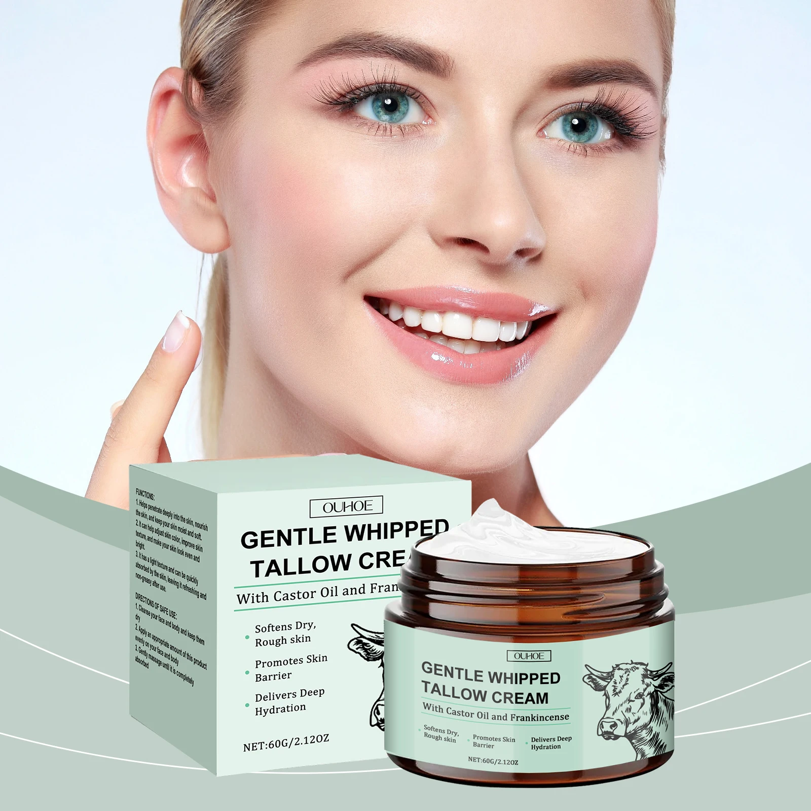 

Tallow Moisturizing Cream - Gentle Nourishing, Smooth, Skin Elasticity Support