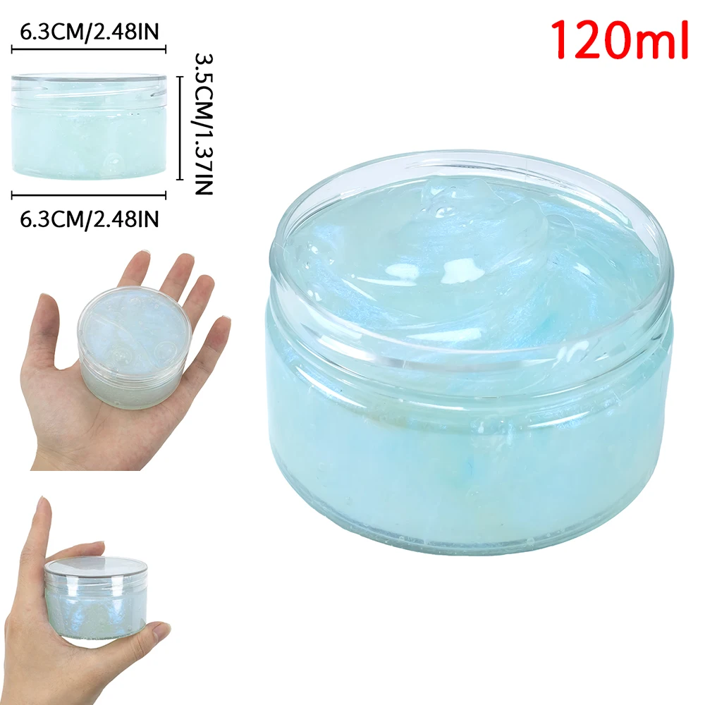 120ml Galaxy Slime Kit Stuffers Gift Toys Snot Clear Slime Stress Relief Toys Putty Party Favors Bubble Slime Christmas Gifts