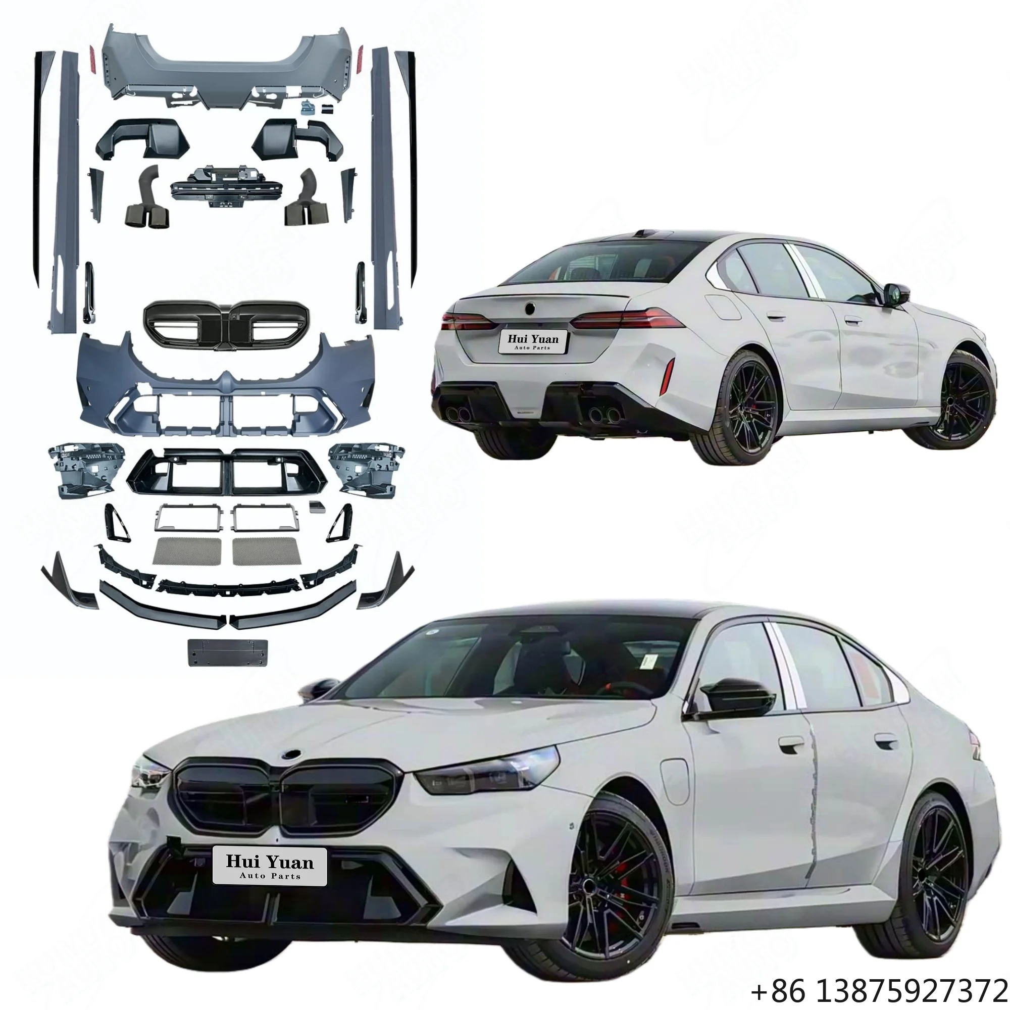 Car Accessories for 5 Series G60 G68 2024-2025 Years Upgrade G90 M5 Model Include Bumpers Exhaust Pipe Side Skirts
