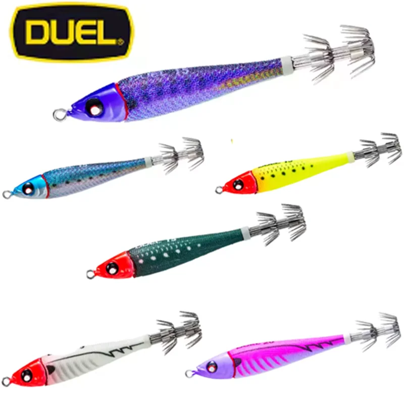 

Japan DUEL Fluorescent Squid Hook False Bait Boat Fishing Rocket Squid False Bait Specializing in Cuttlefish Octopus Squid