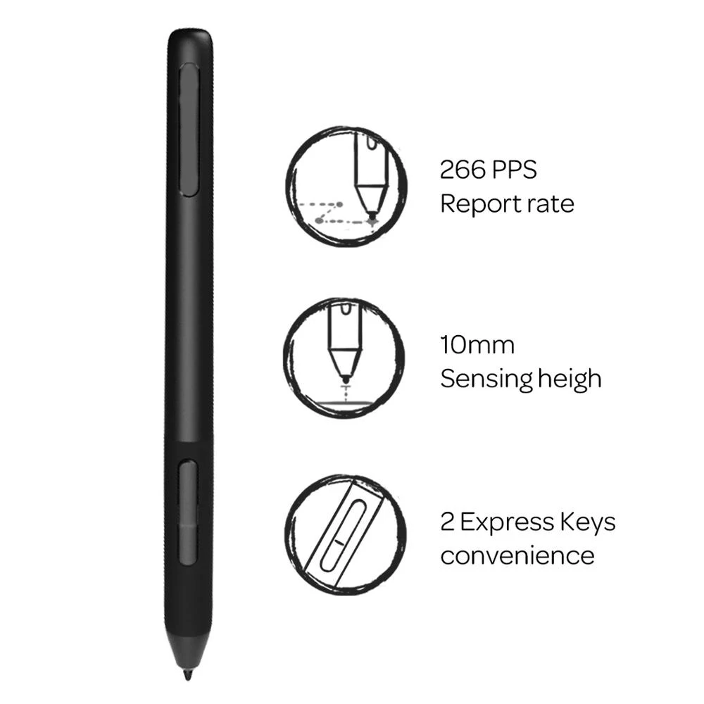 ArtPaint AP32, Pen AP50 Passive Stylus for GAOMON Graphics Tablet Display S620/S630/S830/M106KPRO/M10KPRO/M1220/1230/PD2200