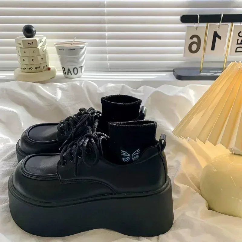 

New Women's Platform Shoes 2026 Women's Low-Cut Chunky Sole Anti-Slip Mary Janes Shoes for Women Breathable Casual Dress Shoes