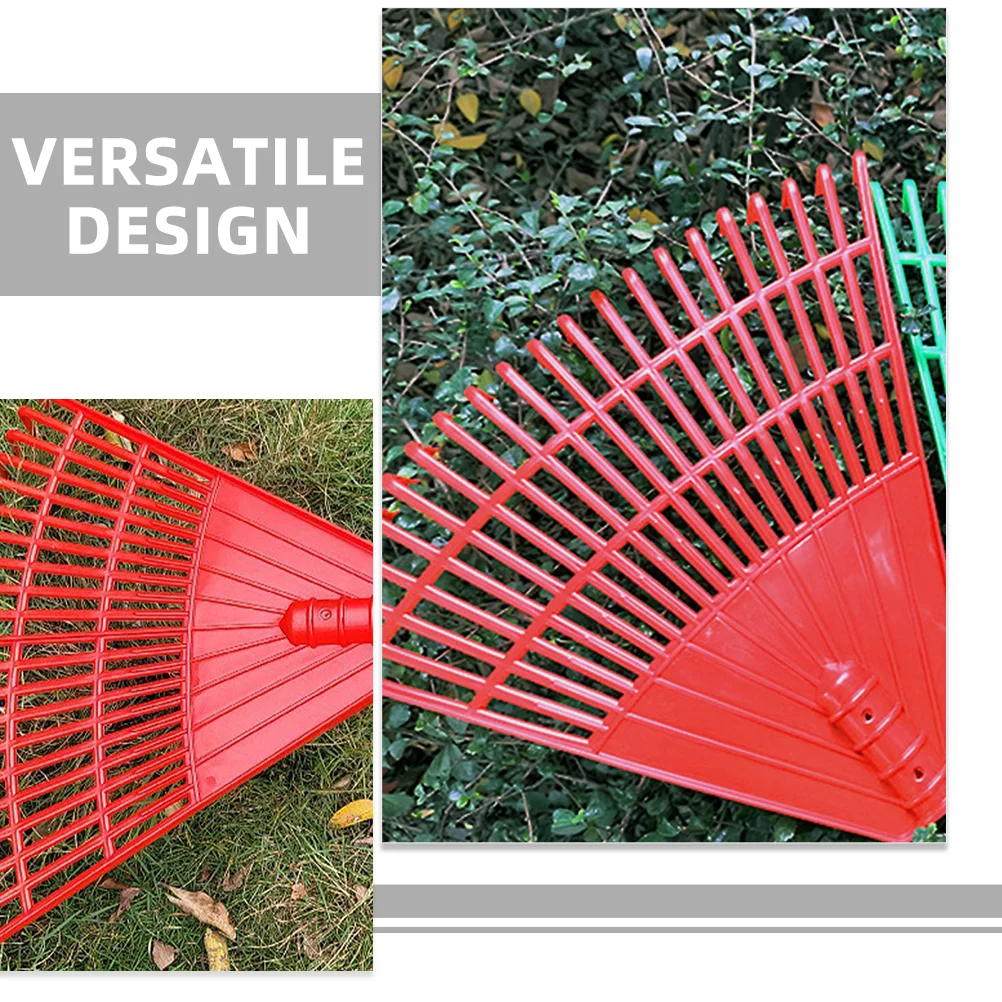 Leaves Grass Rake Lawn Replacement Head White Plastic Rakes for Lawns Heavy Duty