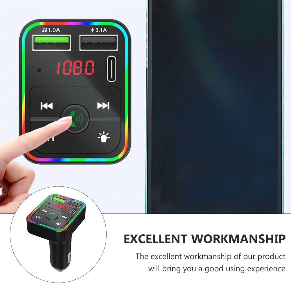 

1Pcs Wireless Car Mp3 Player Dual USB Charging Fm Transmitter Music Player Radio Receiver Wireless Car Audio Adapter