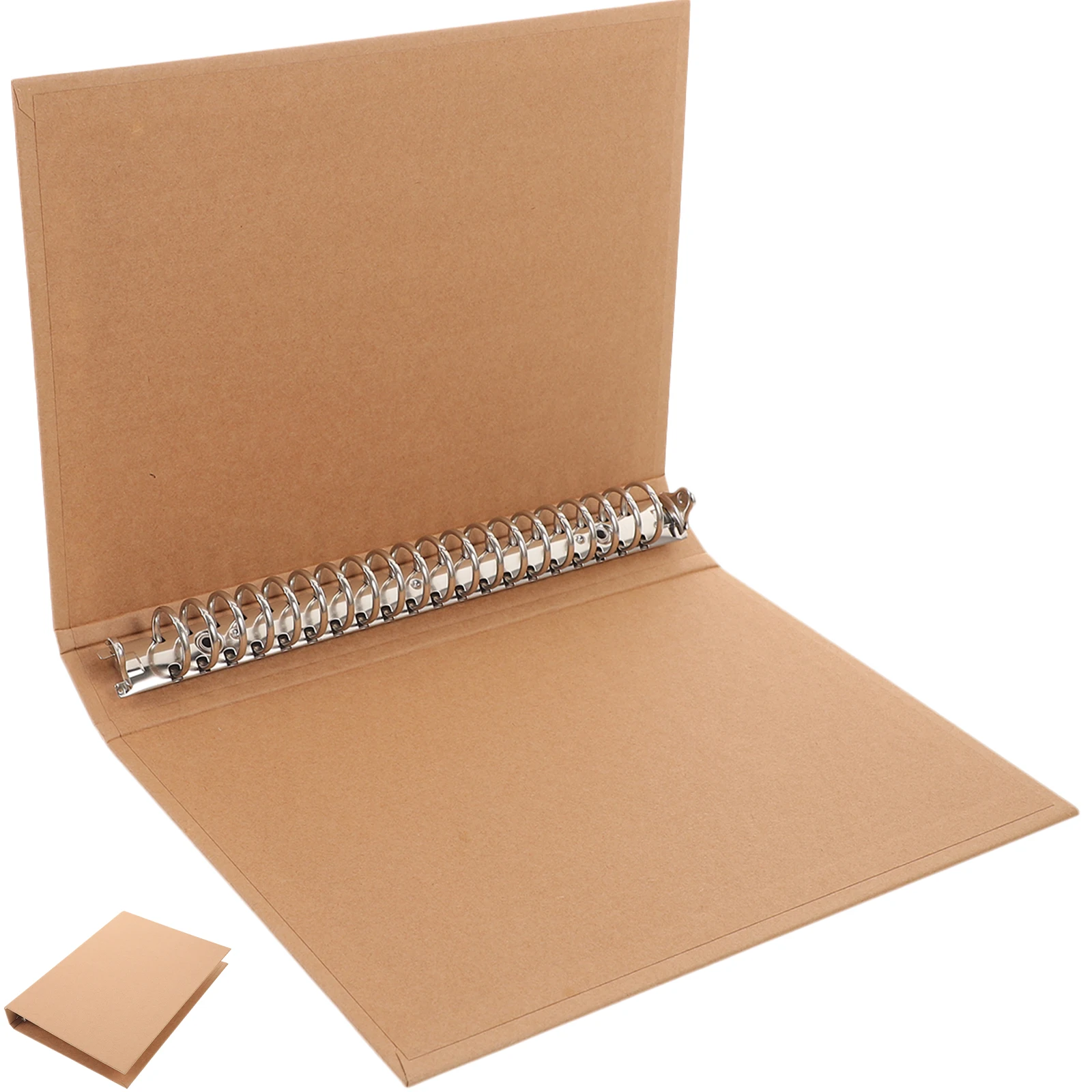

A5 Kraft Paper Binder Cover Notebook Shell High Durability Anti Deformation Protector for Loose Leaf Hand Book Planner Journal