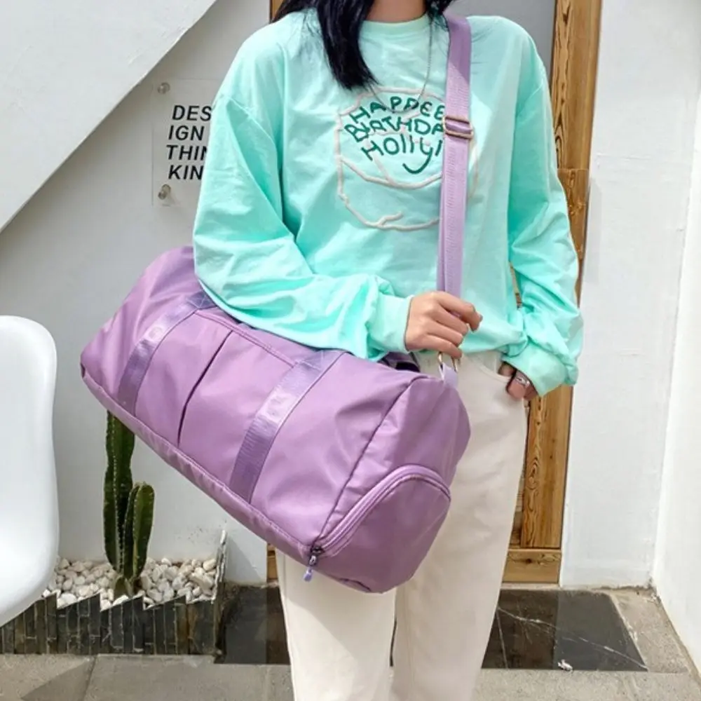 Bolso de hombro para ropa de zapatos, bolsa de viaje de mano seca y húmeda con separación de gran capacidad, bolsa deportiva cruzada, bolsa de almacenamiento para Yoga y gimnasio