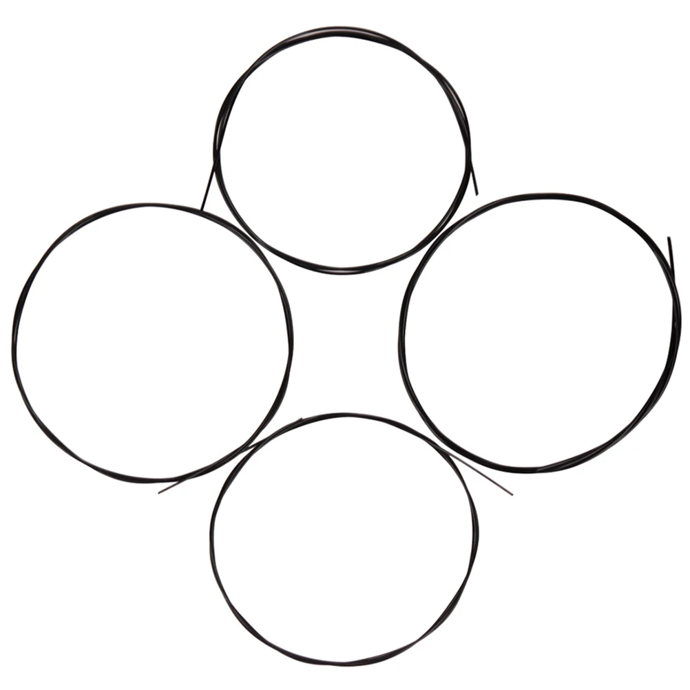 

4 Pcs Black Nylon Ukulele U102 High Performance Cost Effective Musical Instrument Parts Accessories Excellent