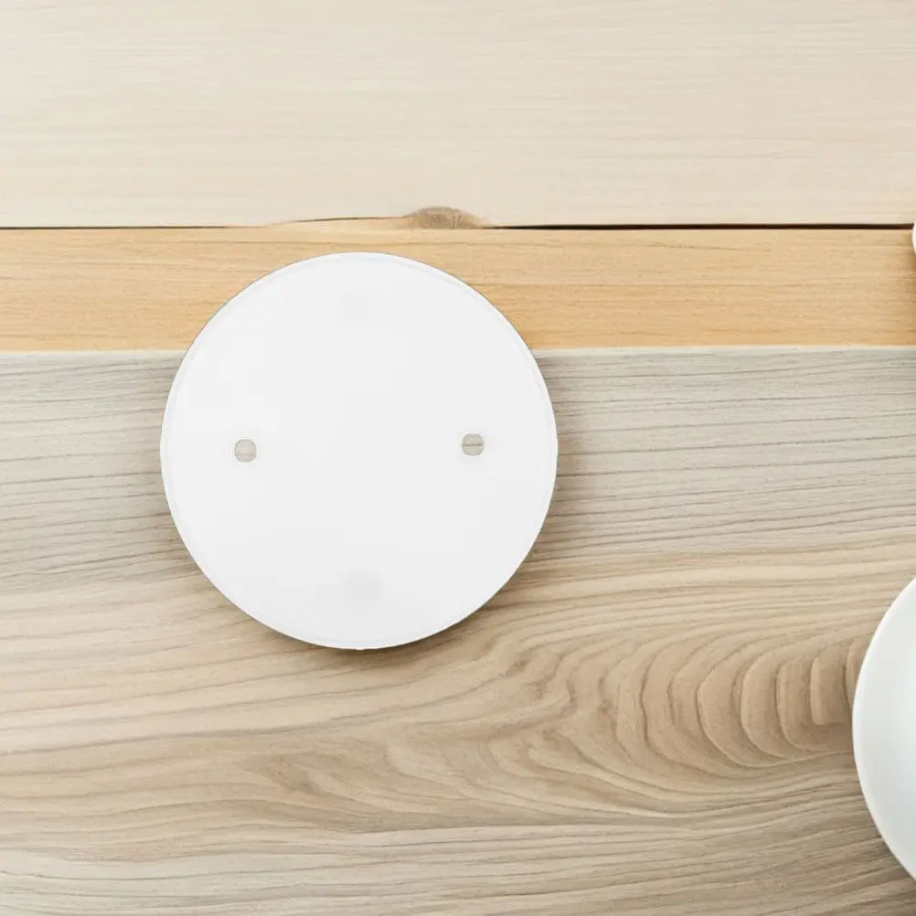 12Pcs Round Ceiling Blank Cover Plate White 4.32 Inch Plastic Ceiling Hole Concealer Cover for Home Office Commercial Spaces