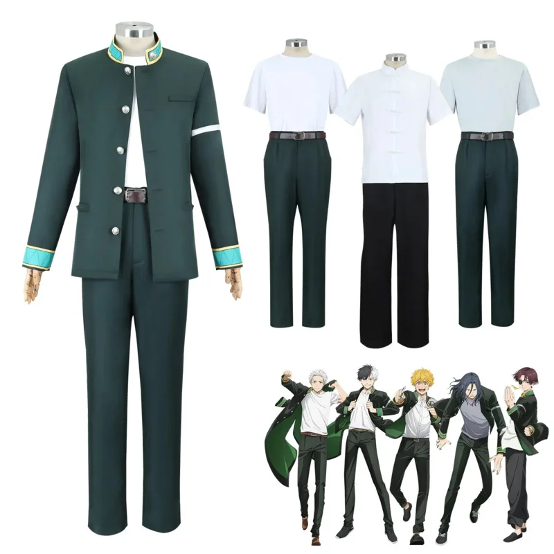 Anime wind breaker Haruka Sakura Akihiko nirei Kyotaro Sugishita Hayato Suo Hajime umemiya cosplay costume school uniform sets