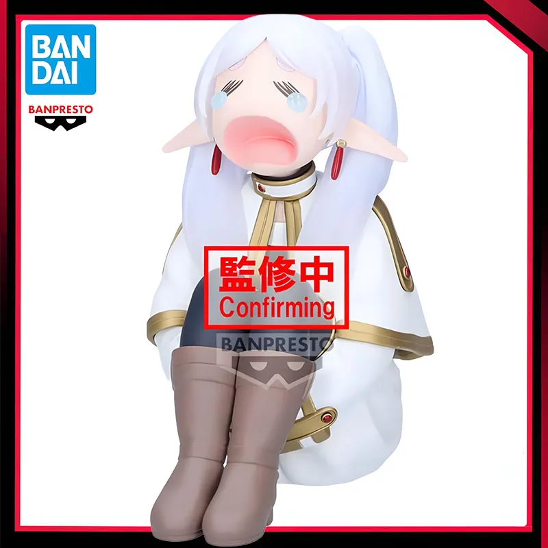 Original BANPRESTO Frieren: Beyond Journey's End Frieren Crying Sitting PVC Action Figure Toy Model Collection Decoration