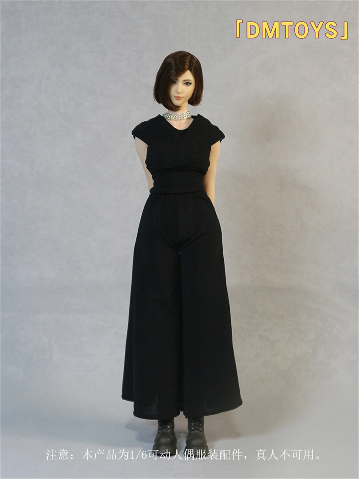 

1/6 Scale Female Black shirt pant Clothes Model for 12'' PH TBL Clothes Model Fit 12'' TBL PH JO Soldier Action Figure Asian