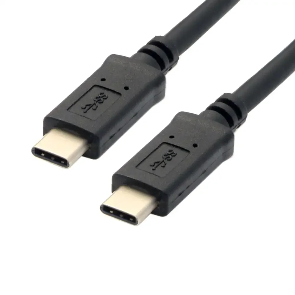 100cm 200cm 300cm USB3.1 USB-C Cable Type-c Male to male data charge cable Black color for Macbook laptop & cellphone