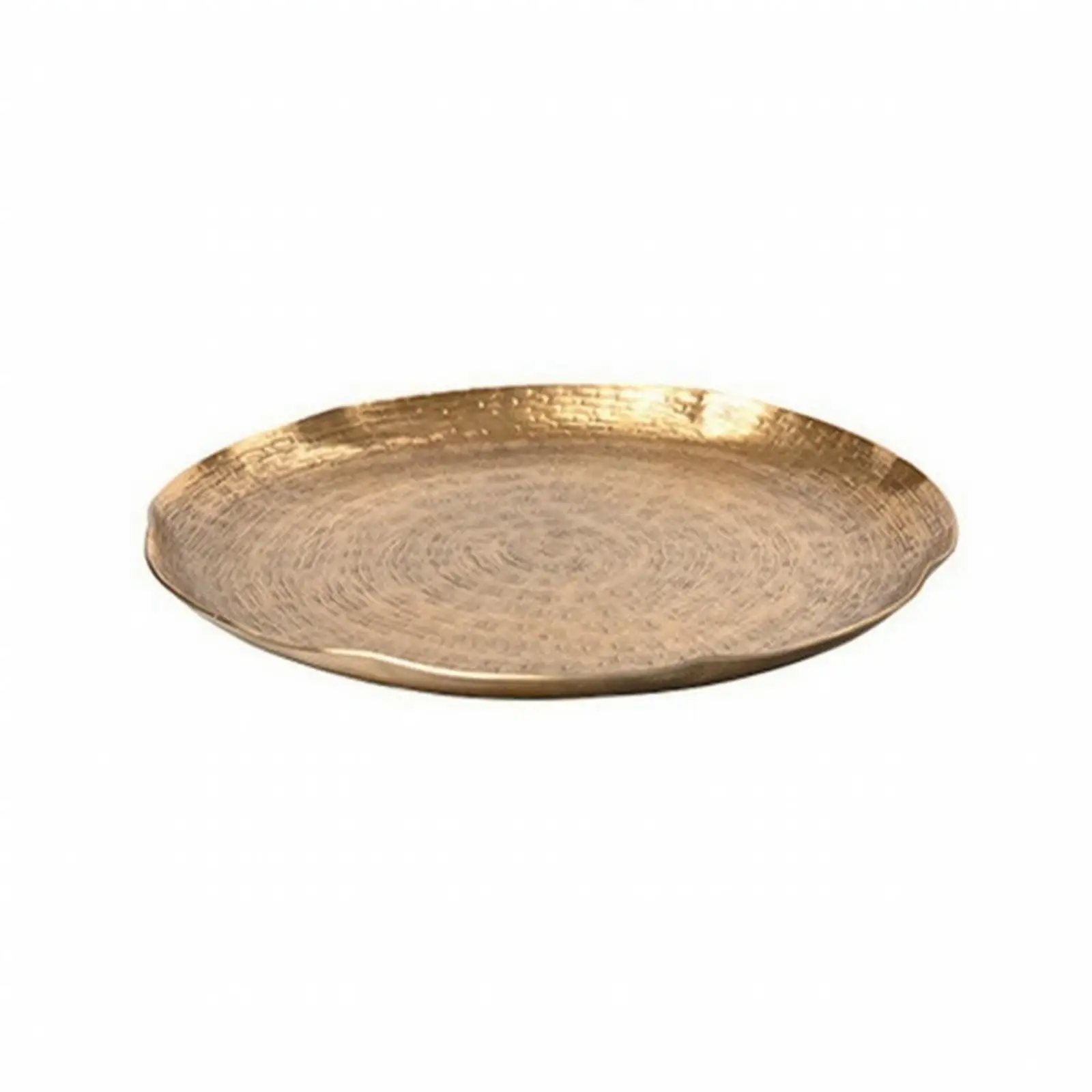 Contemporary Metal Decor Tray for Living Room Coffee Table Raised Rim Storage Tray